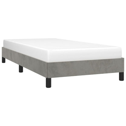 Estrutura de cama 80x200 cm veludo cinzento-claro