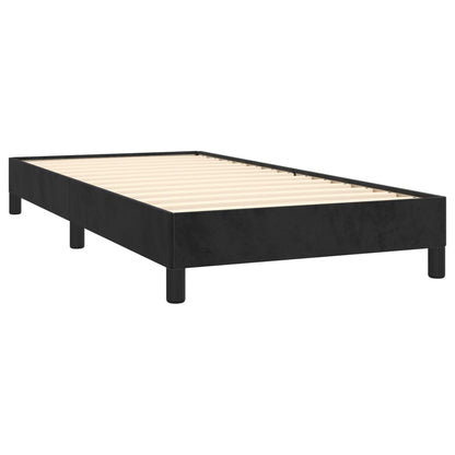 Estrutura de cama 80x200 cm veludo preto