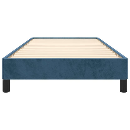 Estrutura de cama 80x200 cm veludo azul-escuro