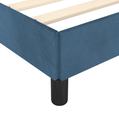 Estrutura de cama 80x200 cm veludo azul-escuro