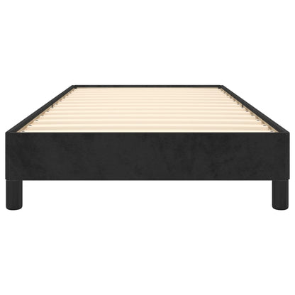 Estrutura de cama 90x190 cm veludo preto