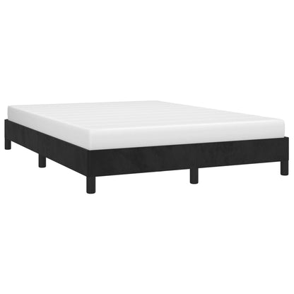 Estrutura de cama 140x190 cm veludo preto