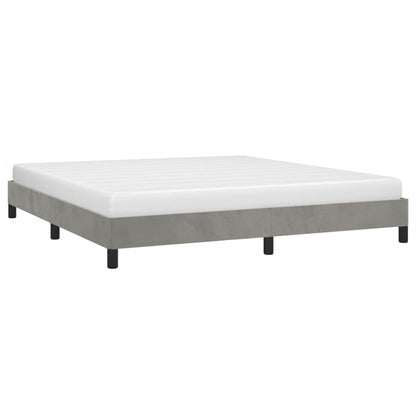 Estrutura de cama 180x200 cm veludo cinzento-claro