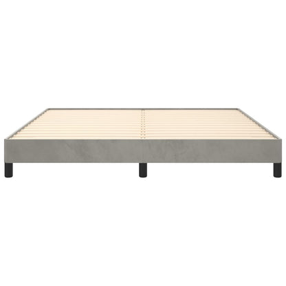 Estrutura de cama 180x200 cm veludo cinzento-claro