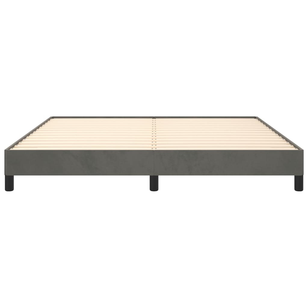 Estrutura de cama 180x200 cm veludo cinzento-escuro