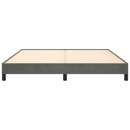 Estrutura de cama 180x200 cm veludo cinzento-escuro