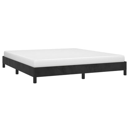 Estrutura de cama 180x200 cm veludo preto