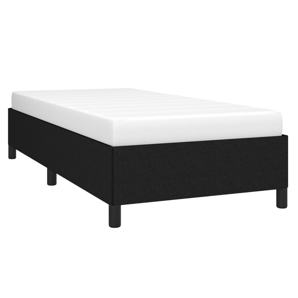 Estrutura de cama em tecido 80x200 cm preto