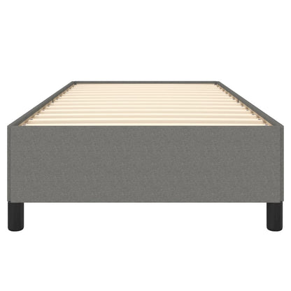 Estrutura de cama 90x190 cm tecido cinzento-escuro