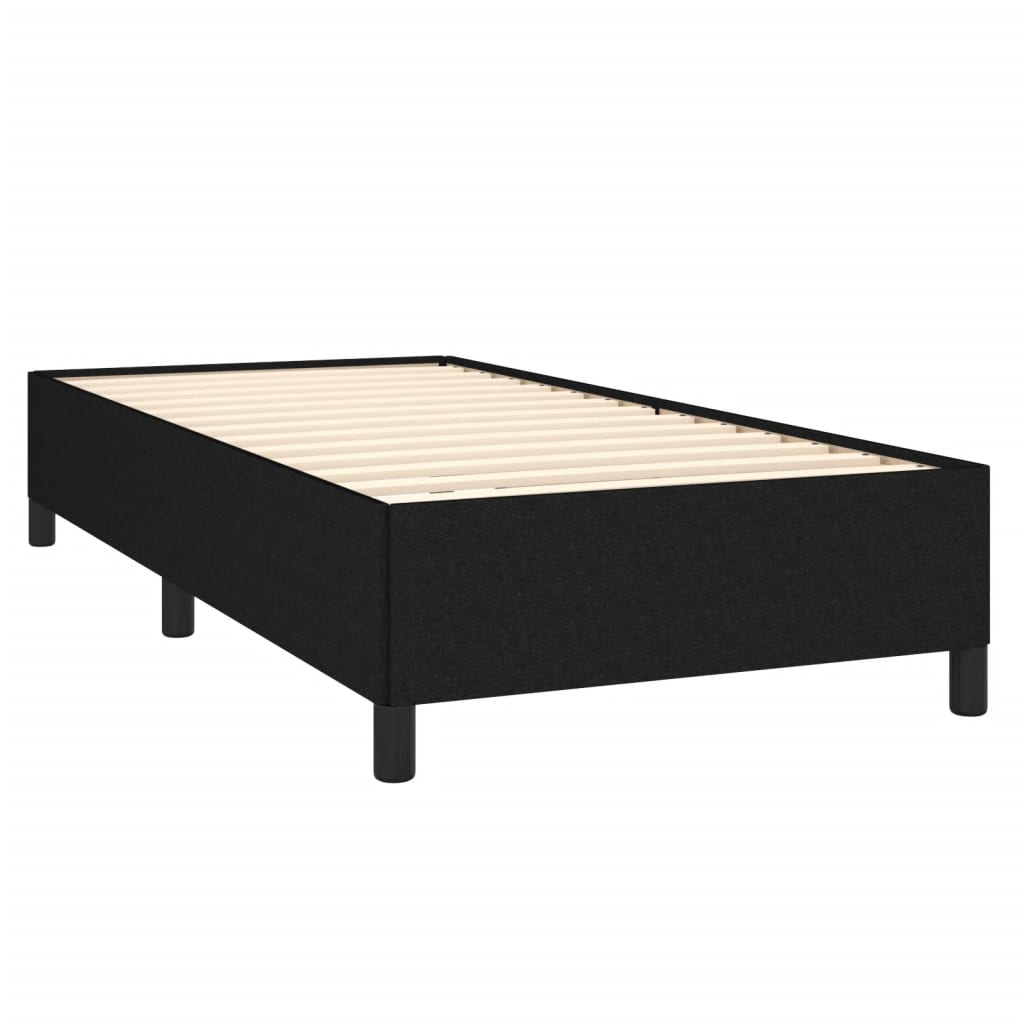 Estrutura de cama 90x190 cm tecido preto