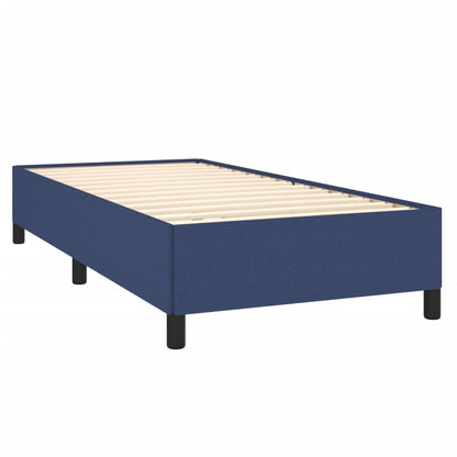 Estrutura de cama 90x200 cm tecido azul