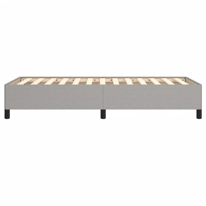 Estrutura de cama 100x200 cm tecido cinza-claro