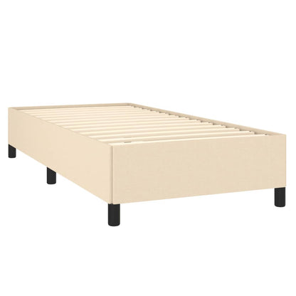 Estrutura de cama tecido 100x200 cm cor creme