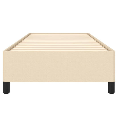 Estrutura de cama tecido 100x200 cm cor creme