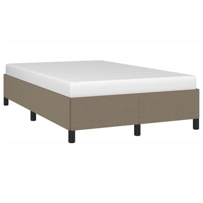 Estrutura de cama 120x200 cm tecido cinza-acastanhado