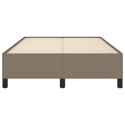 Estrutura de cama 120x200 cm tecido cinza-acastanhado