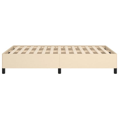 Estrutura de cama 120x200 cm tecido cor creme