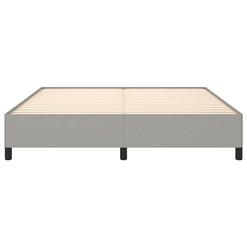 Estrutura de cama 180x200 cm tecido cinza-claro