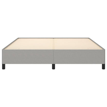 Estrutura de cama 180x200 cm tecido cinza-claro