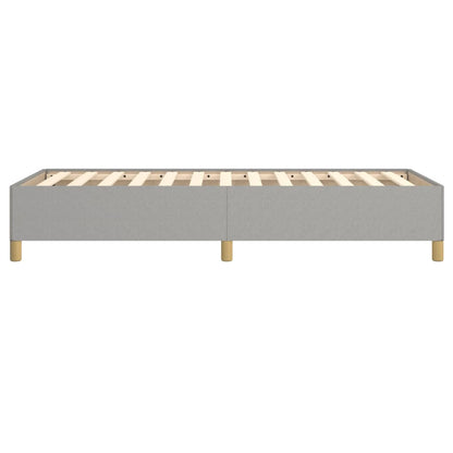 Estrutura de cama 90x190 cm tecido cinza-claro