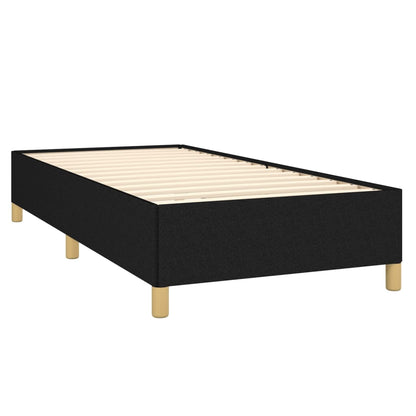 Estrutura de cama 90x190 cm tecido preto