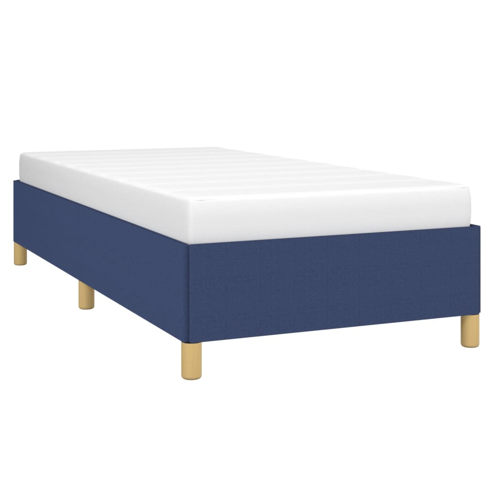 Estrutura de cama 90x190 cm tecido azul