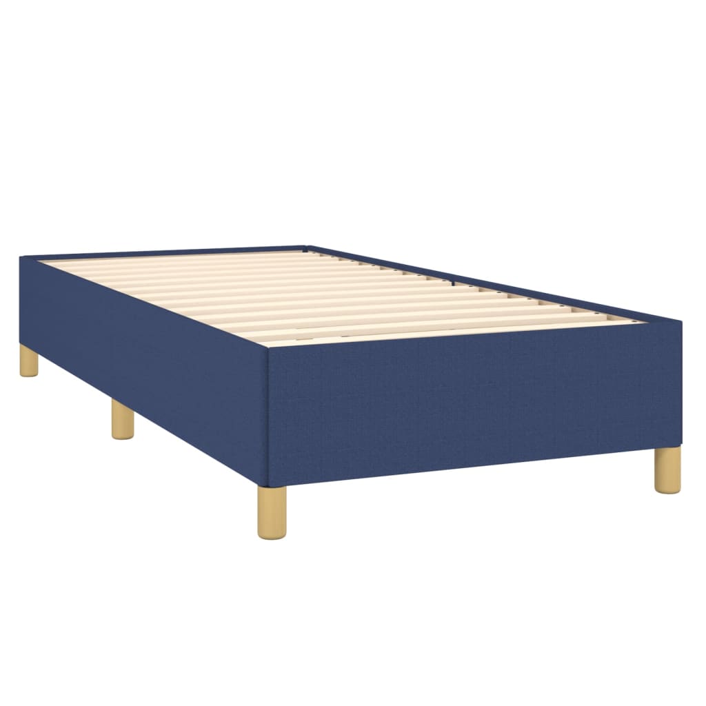 Estrutura de cama 90x190 cm tecido azul