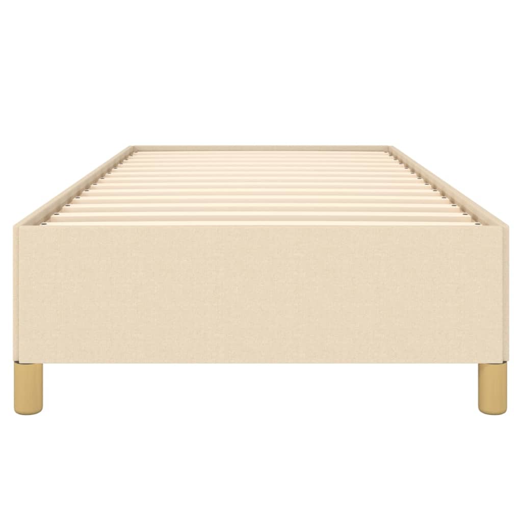 Estrutura de cama tecido 100x200 cm cor creme