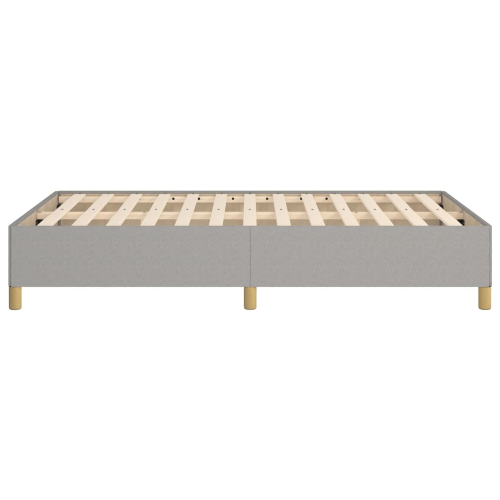 Estrutura de cama 120x200 cm tecido cinza-claro