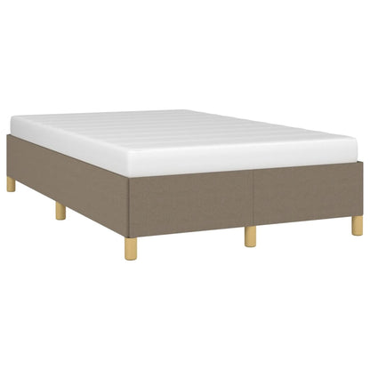 Estrutura de cama 120x200 cm tecido cinza-acastanhado