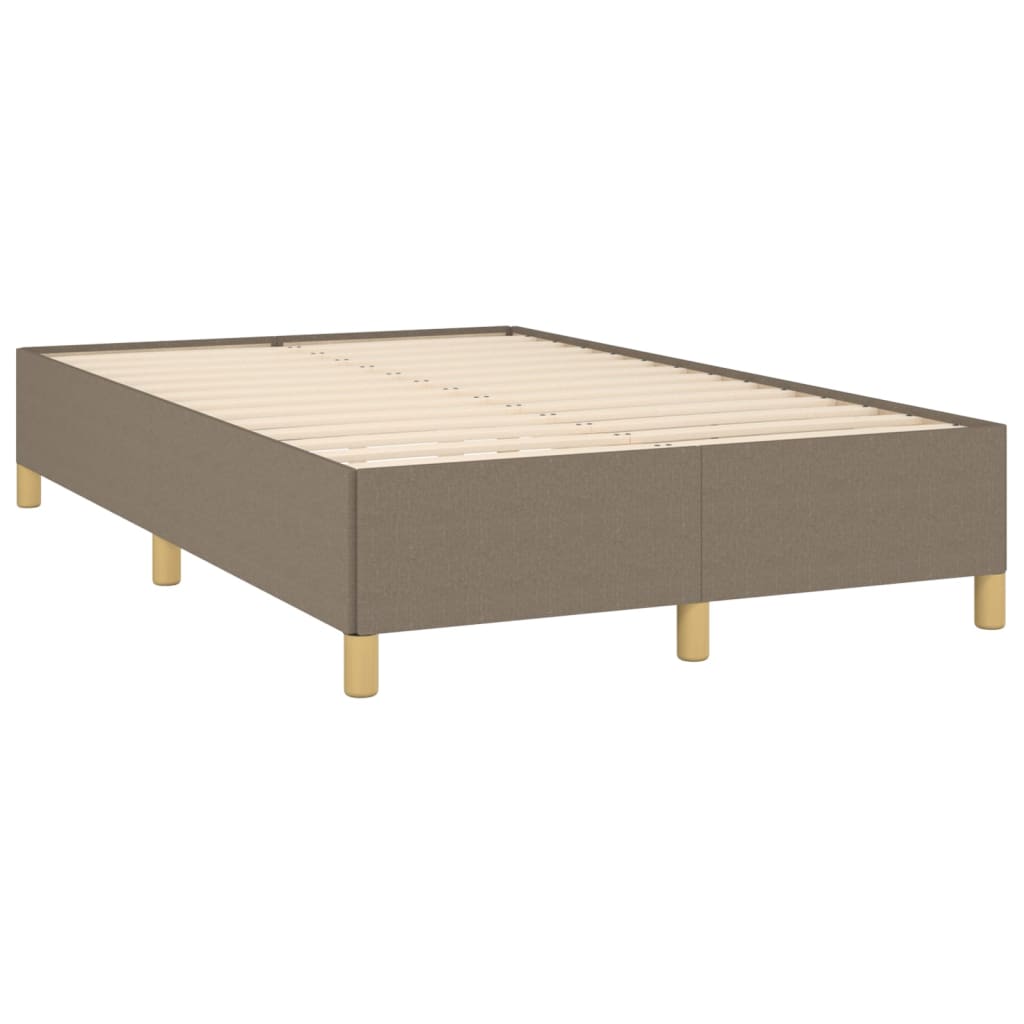 Estrutura de cama 120x200 cm tecido cinza-acastanhado