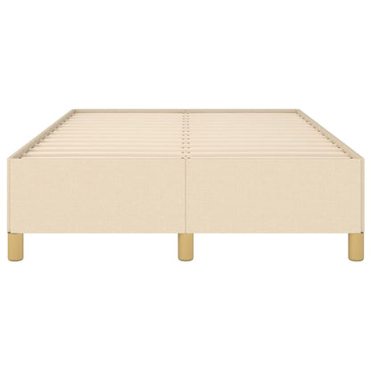 Estrutura de cama 120x200 cm tecido cor creme