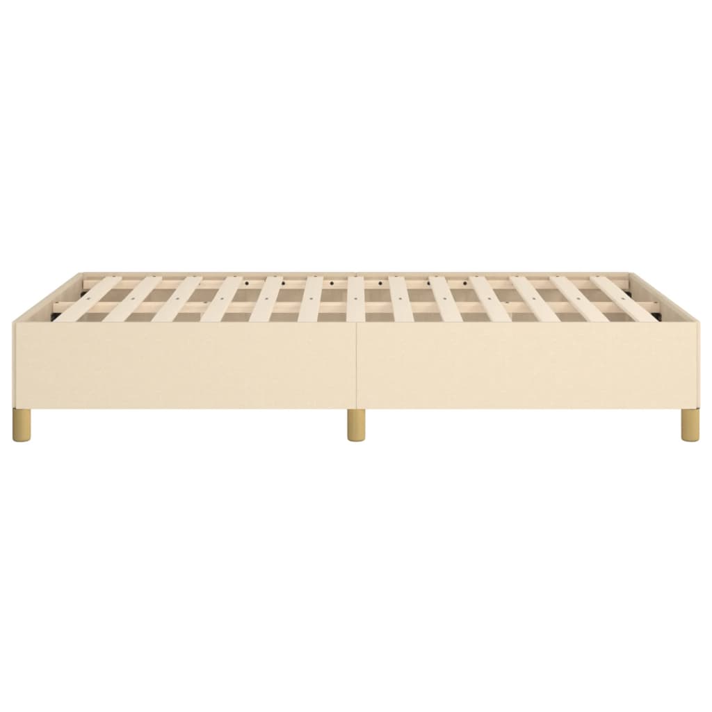 Estrutura de cama 120x200 cm tecido cor creme