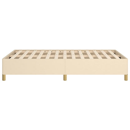 Estrutura de cama 120x200 cm tecido cor creme