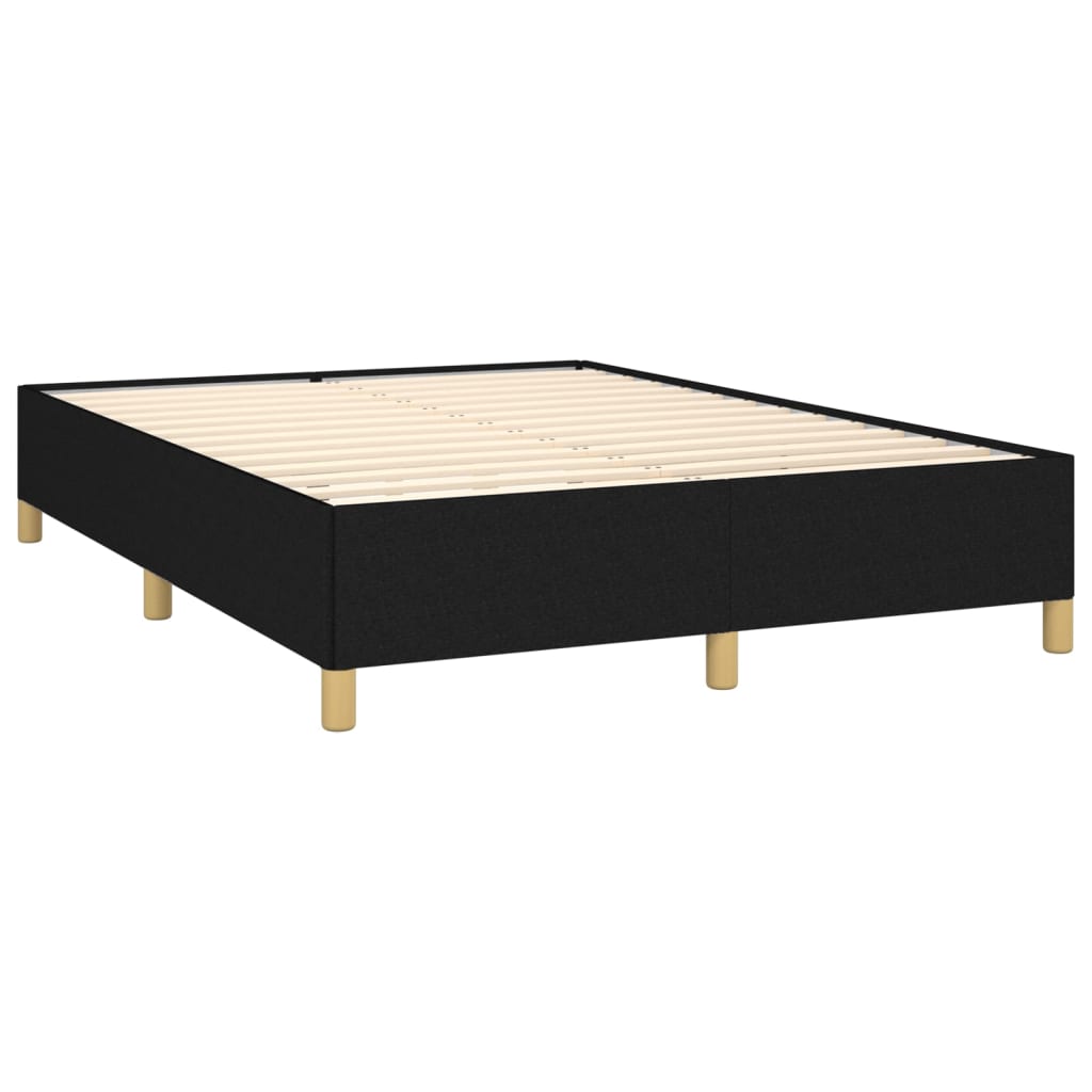 Estrutura de cama 140x190 cm tecido preto