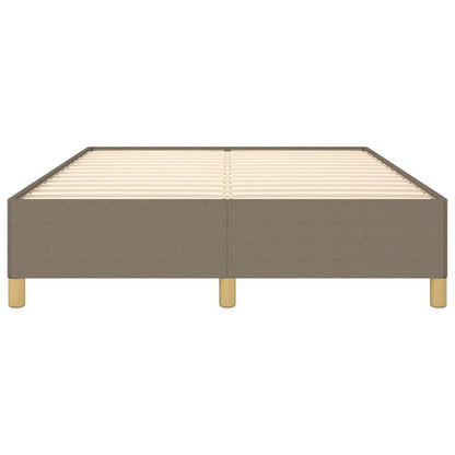 Estrutura de cama 140x190 cm tecido cinza-acastanhado