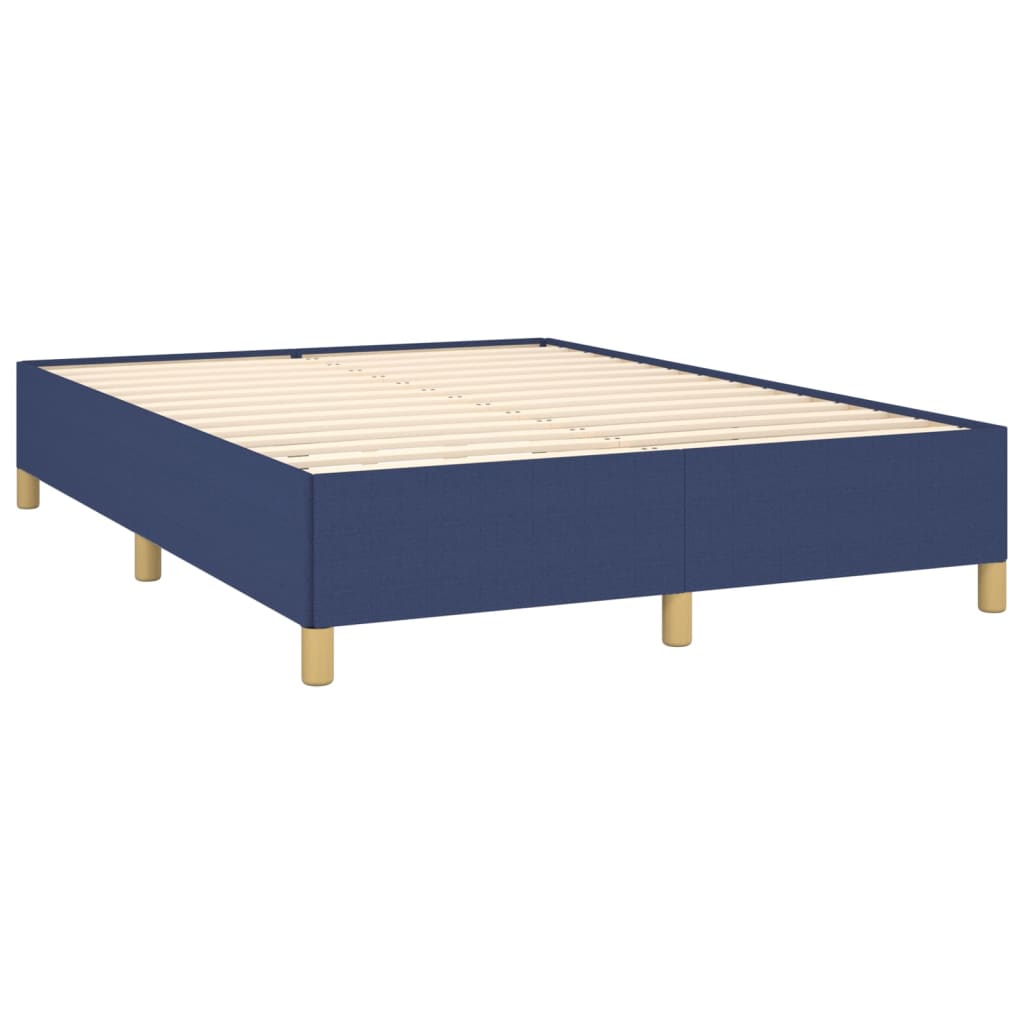 Estrutura de cama 140x190 cm tecido azul