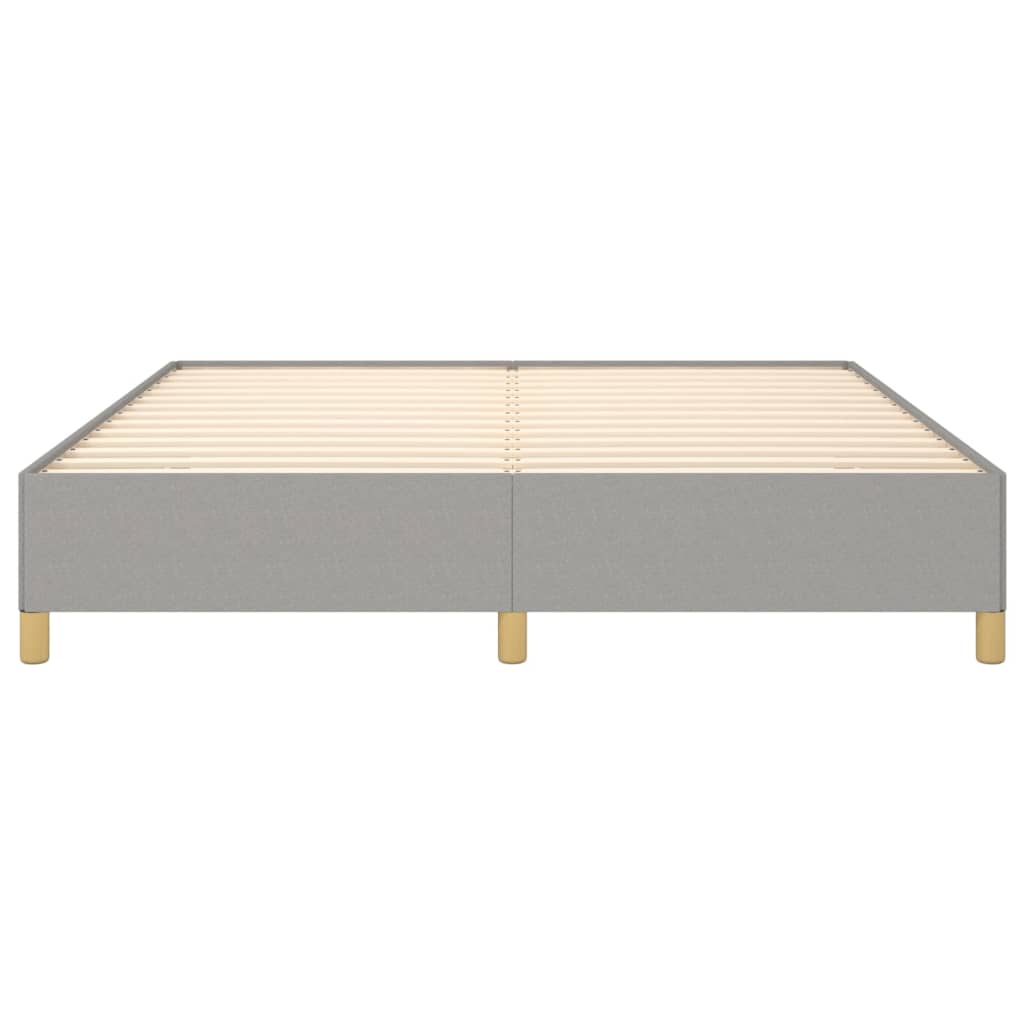 Estrutura de cama 180x200 cm tecido cinza-claro