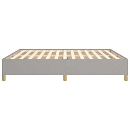 Estrutura de cama 180x200 cm tecido cinza-claro