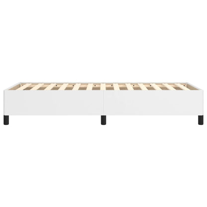 Estrutura de Cama Salu em Couro Artificial Branco - 80x200 cm - Design Moderno