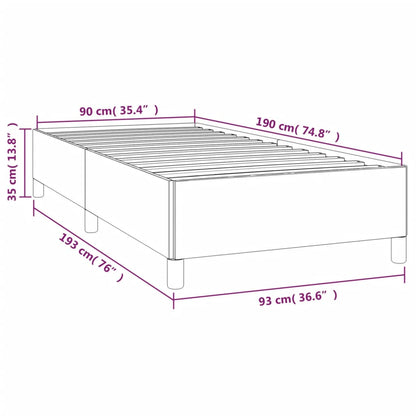 Estrutura de Cama Salu em Couro Artificial Branco - 90x190 cm - Design Moderno