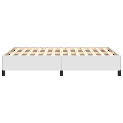 Estrutura de cama 120x200 cm couro artificial branco