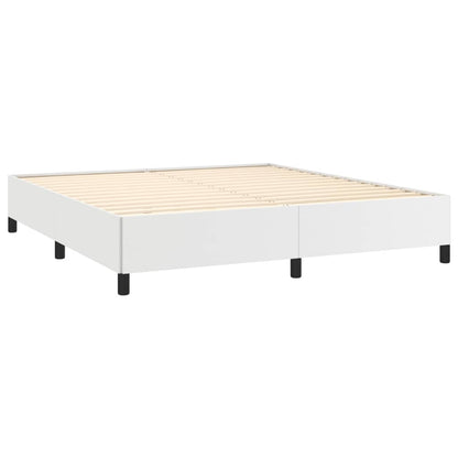 Estrutura de Cama Salu em Couro Artificial Branco - 180x200 cm - Design Moderno