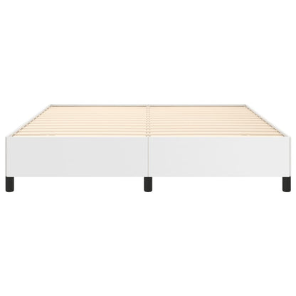 Estrutura de Cama Salu em Couro Artificial Branco - 180x200 cm - Design Moderno