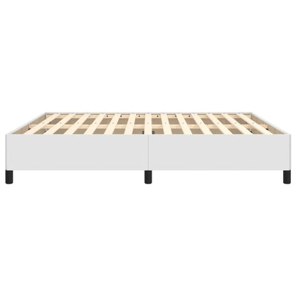 Estrutura de Cama Salu em Couro Artificial Branco - 180x200 cm - Design Moderno