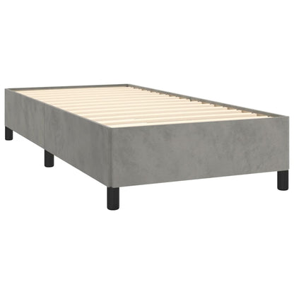 Estrutura de cama 80x200 cm veludo cinzento-claro