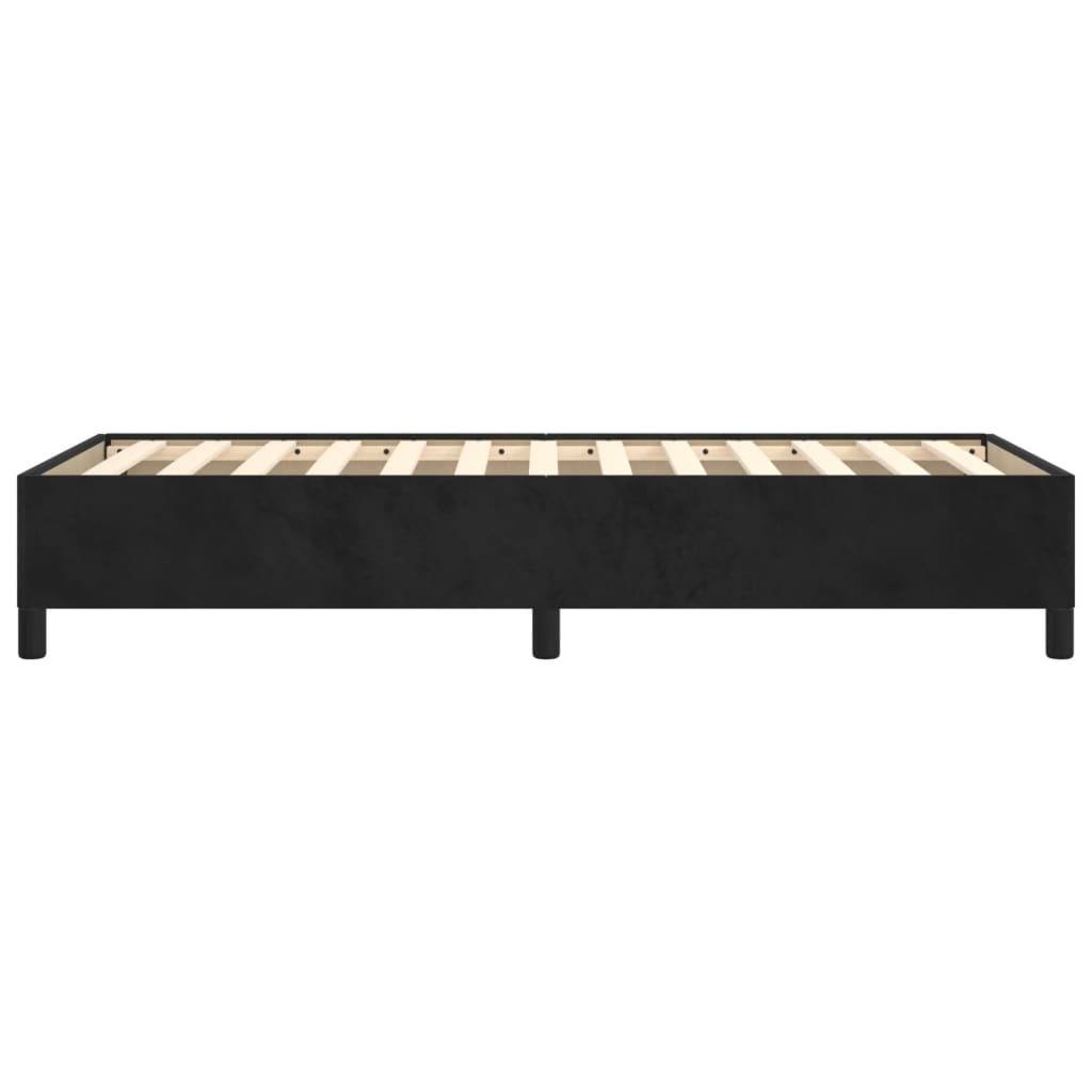 Estrutura de cama 90x190 cm veludo preto