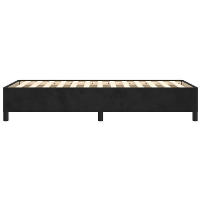 Estrutura de cama 90x190 cm veludo preto