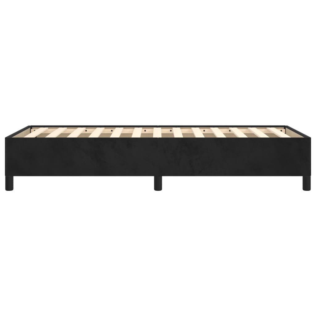 Estrutura de cama 90x200 cm veludo preto