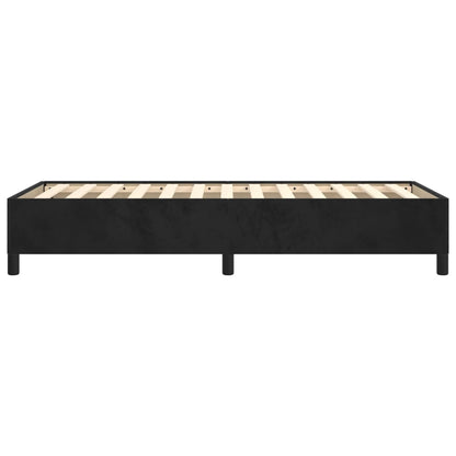 Estrutura de cama 90x200 cm veludo preto